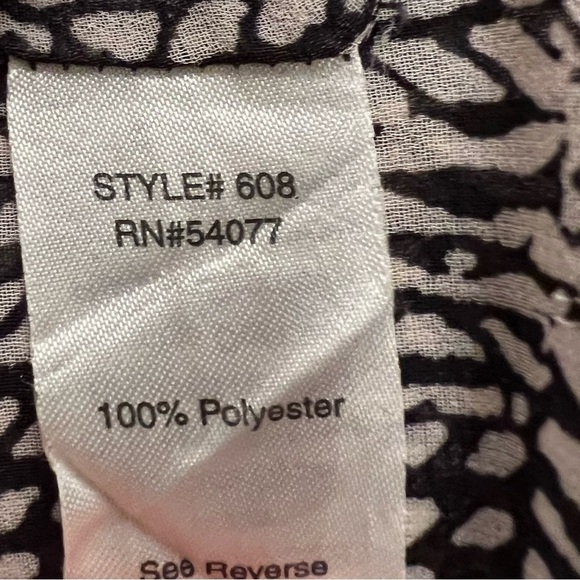 CAbi | Shear Black & White Sleeveless Blouse Sz Small - Picture 5 of 5